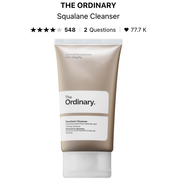 The Ordinary Squalane Cleanser - Picture 1 of 1